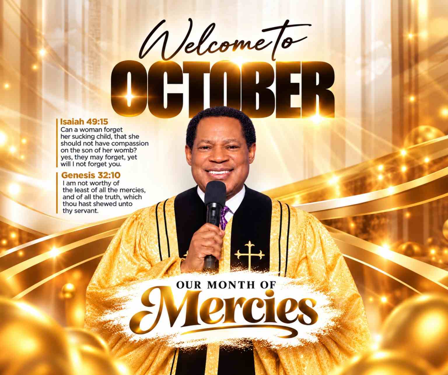 OCTOBER IS THE MONTH OF MERCIES