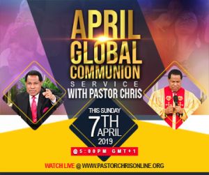 April global communion service with pastor chris